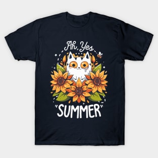 Summer Kitten Sniffles - Allergic Cat T-Shirt